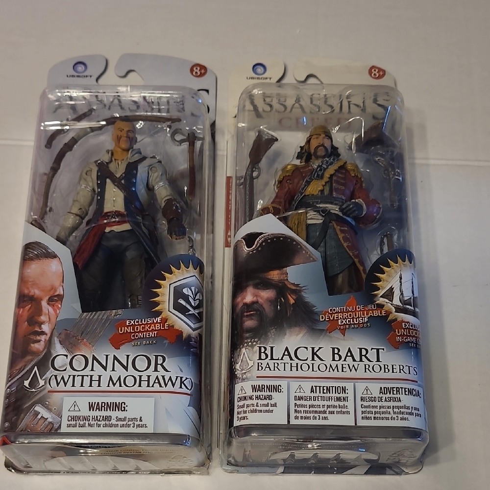 Assassin's Creed Action Figures - Connor and Black Bart
